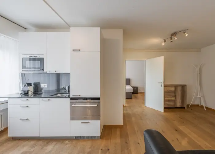 Geräumiges Apartment in Amanthos Living Solothurn, Grenchen – perfekt für Langzeitaufenthalte mit voll ausgestatteter Küche